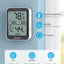 Termómetro higrómetro Bluetooth 3 pzas LCD negro