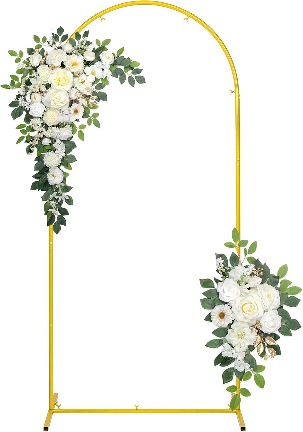 Soporte arco metal dorado 7.2ft para globos bodas fiestas