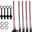 Conector adaptador jack DC 5.5x2.1mm 5 Pzas con cubierta