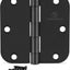 24 Bisagras Puerta 3.5" Negro Mate Hierro