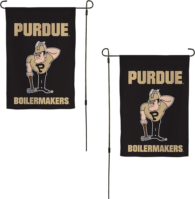 Bandera jardín poliuretano 19x12pulg Purdue Boilermakers