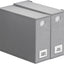 Organiz. sábanas Queen King 2 cajas plegables gris