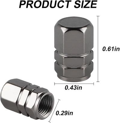 Tapones válvula neumática aluminio gris sello goma 8