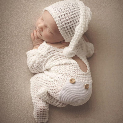 Traje foto recién nacido sombrero body bebé niño niña