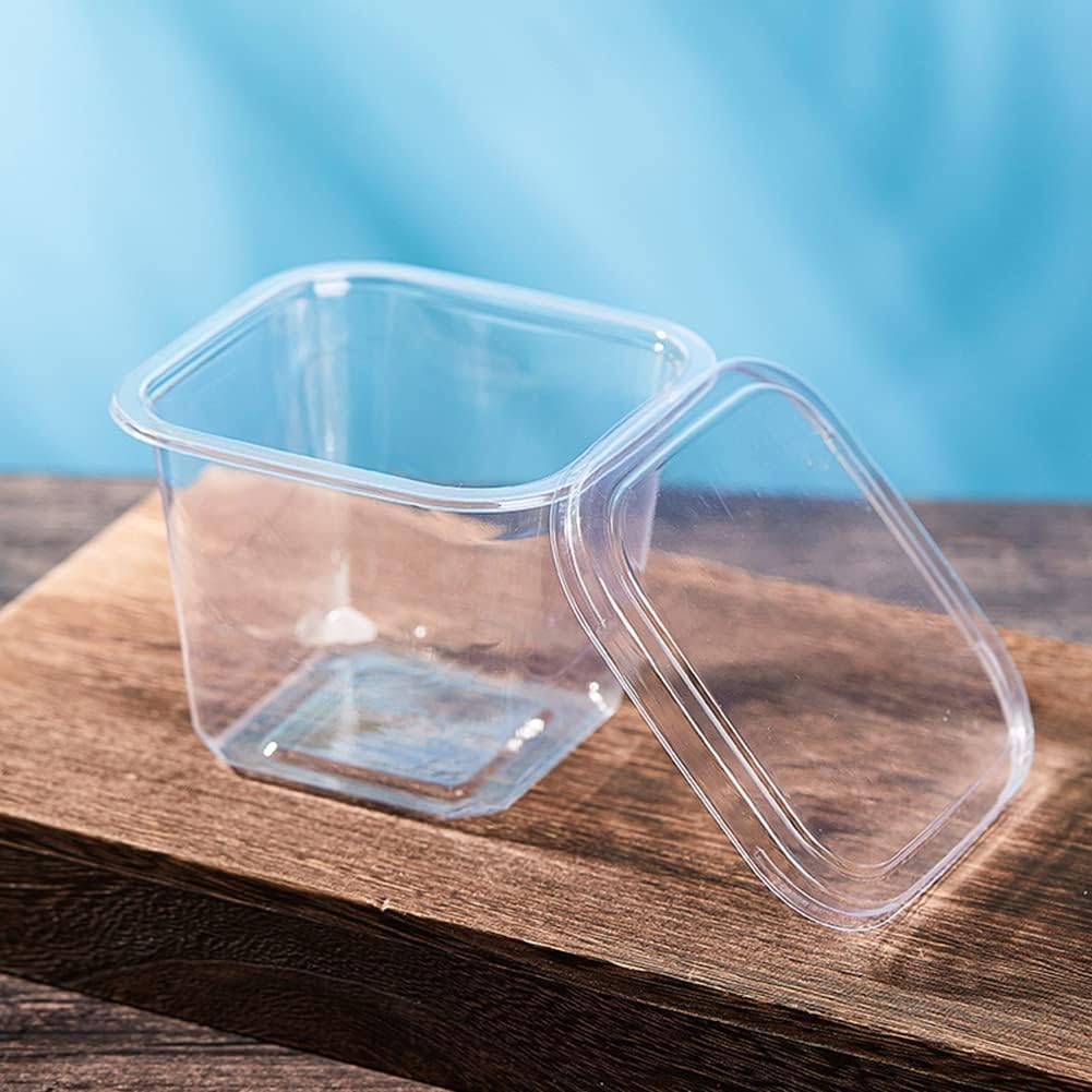 100 Vasos Plástico 12oz con Tapas y Sporks