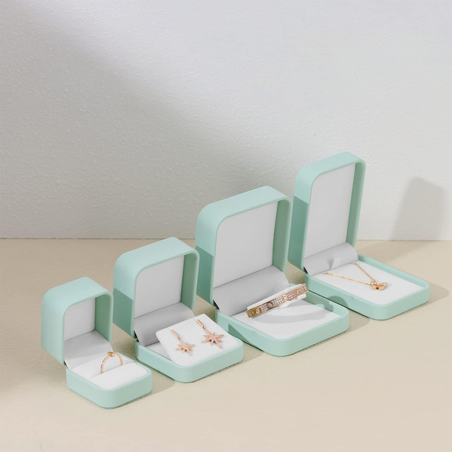 Estuche terciopelo para pendientes mujer regalo 2.75x2.75