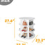 Torre zapatero giratorio 360° 3 niveles almacenamiento