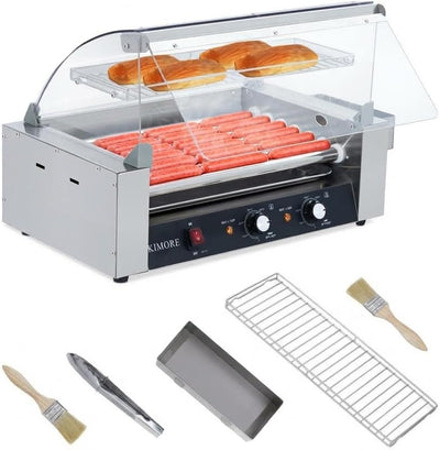 Rodillo perros calientes acero inox 18 udo control temp