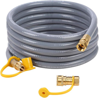 Manguera gas natural 12ft 3/8pulg conexión rápida