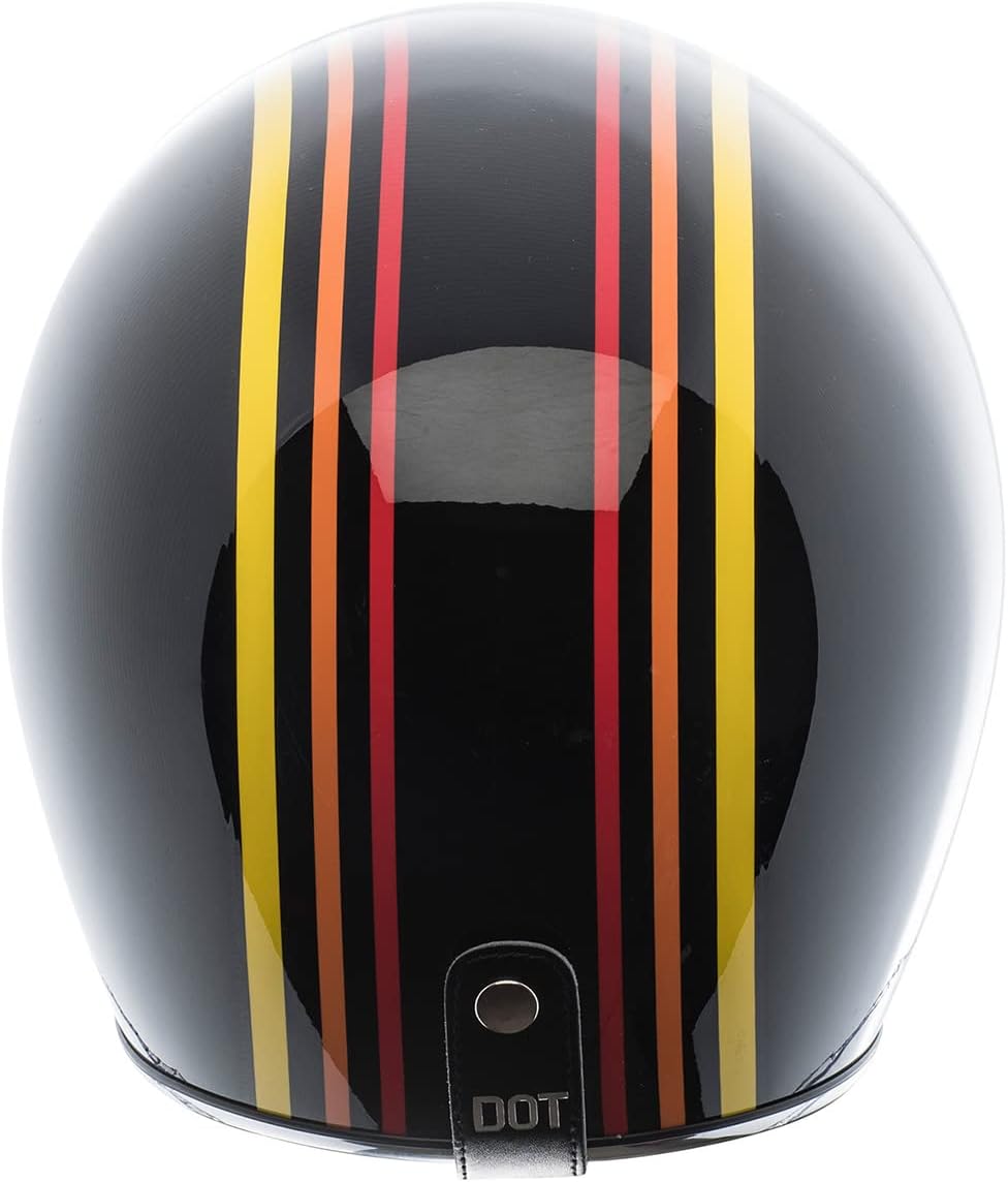 Casco Motocicleta T50/Del Mar Cara Abierta 3/4 Gráficos