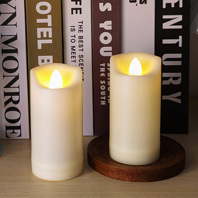 Velas LED plástico 2x4pulg parpadeantes impermeables