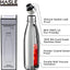 Botella agua acero inox 17oz aislamiento deportiva reutiliz.