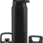 Botella acero inox 40oz con 3 tapas pajita sorbo rosca