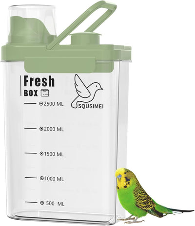 Contenedor semillas ave 3qt con tapa y dispensador