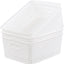 Cestas plástico para estantes 4 pack