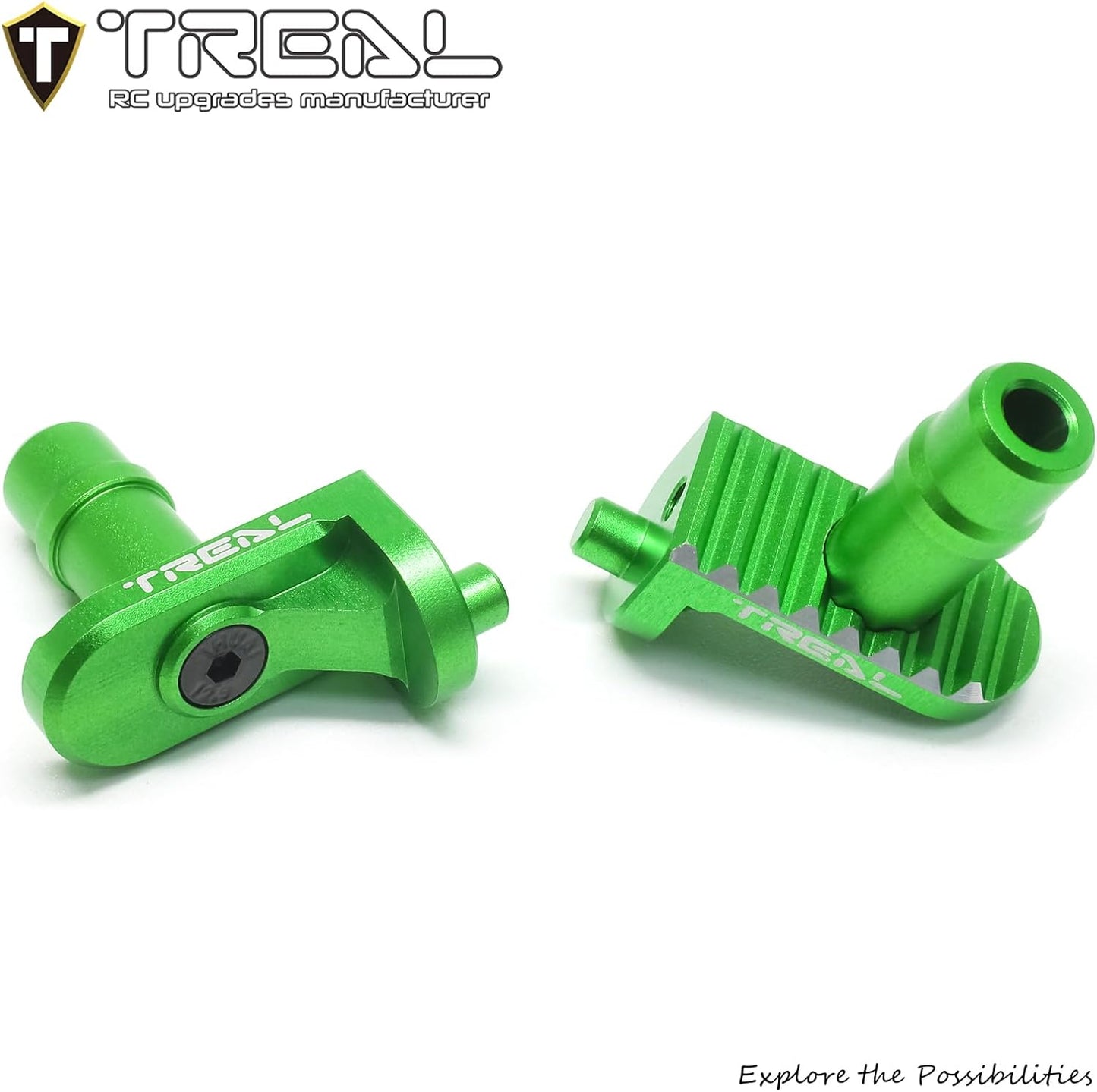 Estriberas pie aluminio 7075 CNC para Losi 1/4 Promoto MX