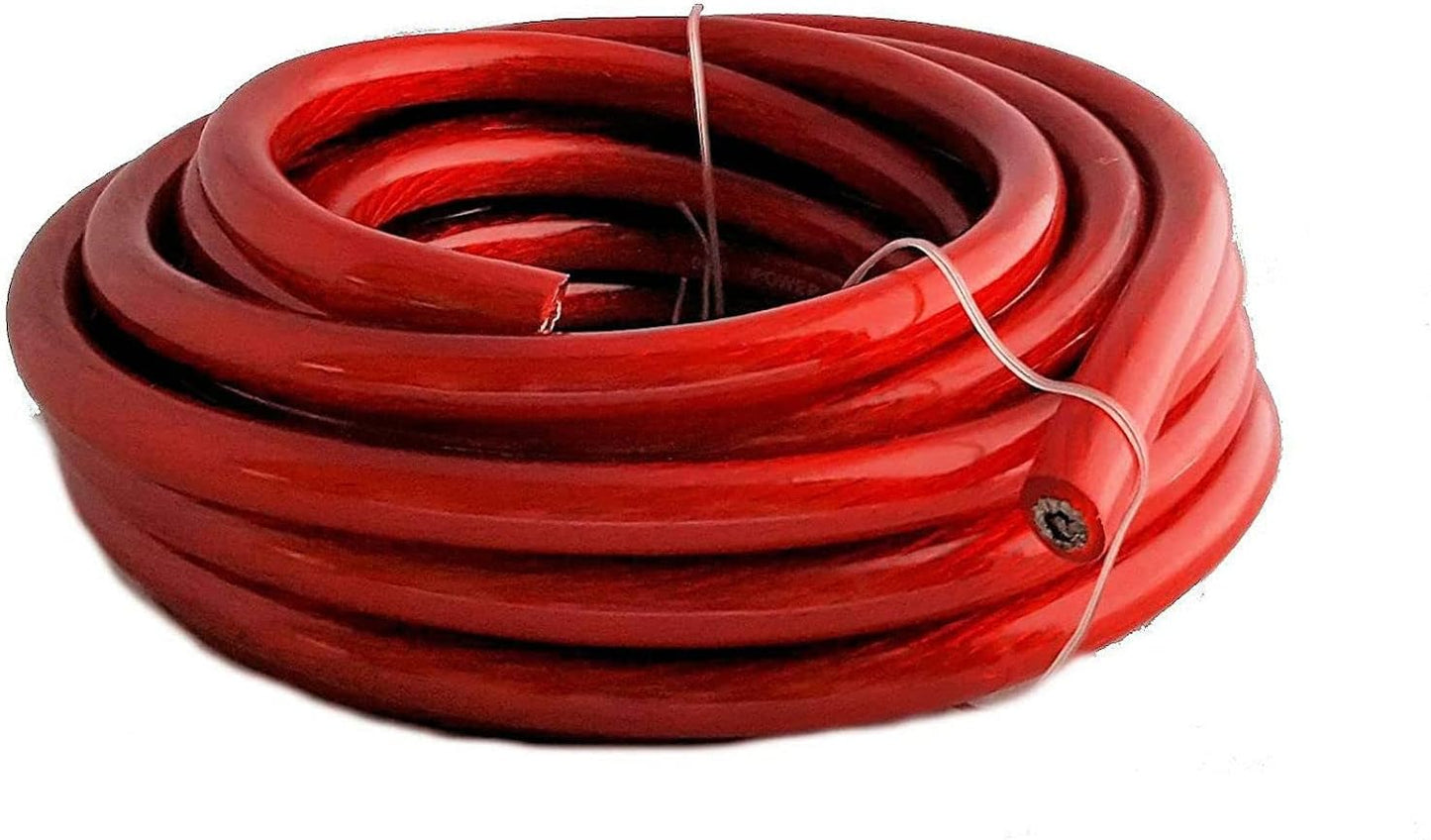 Cable CCA rojo 15 pies para automóvil y remolque