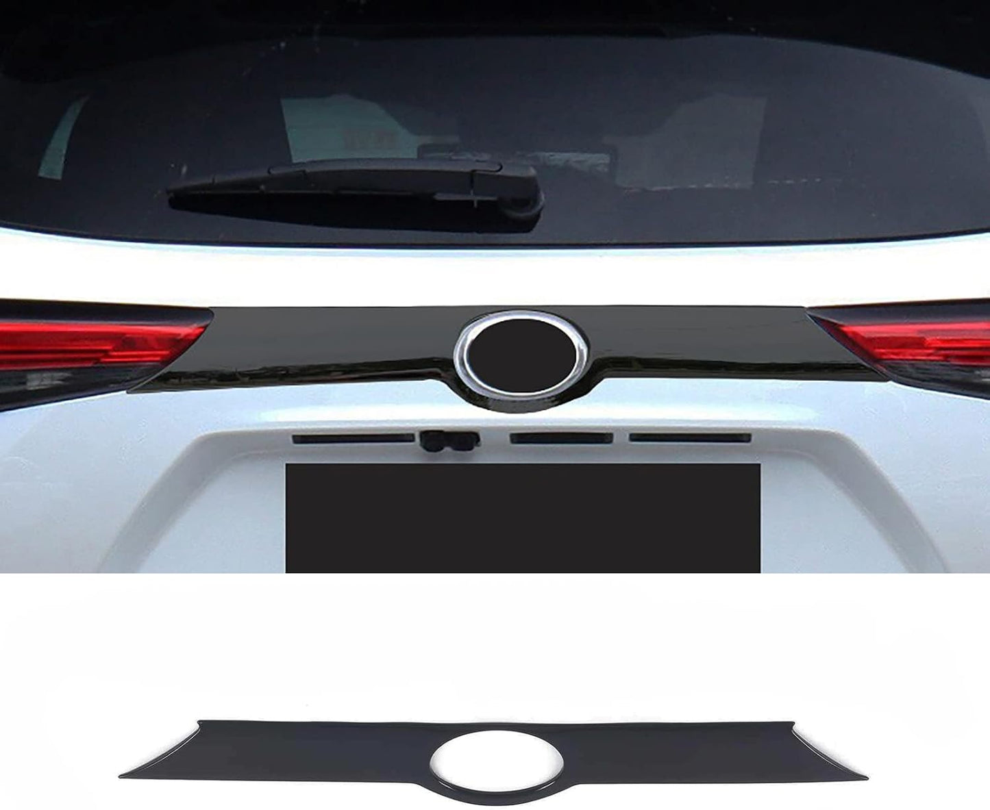 Rejilla puerta trasera Toyota Highlander negro decorativa