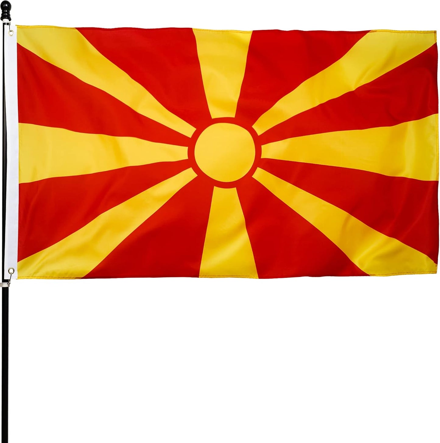 Bandera Macedonia 3x5ft poliéster ojales latón
