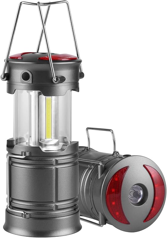 2 Linternas LED COB para campamento y emergencias