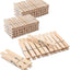 Alfileres madera para colgar ropa 100 pzas 3.5pulg