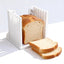Cortador de pan portátil plegable con guía ajustable para panes caseros y bagels