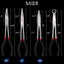 Set 4 alicates punta aguja 11" acero carbono