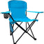 Silla camping plegable soporte tazas 225lb arena azul