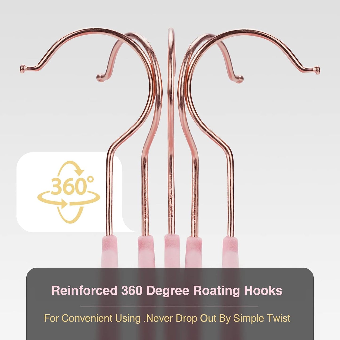 Perchas antideslizantes terciopelo rosa pack 50 duradero