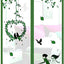 Puerta mosquitera magnética 39x83pulg malla hojas verdes
