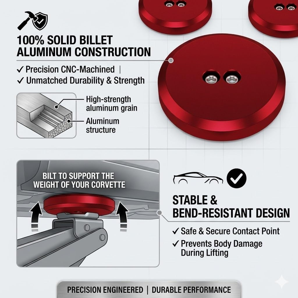Discos de gato aluminio para Corvette C5 C6 C7 C8