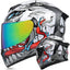 Casco motocicleta cara completa unisex aprobado DOT