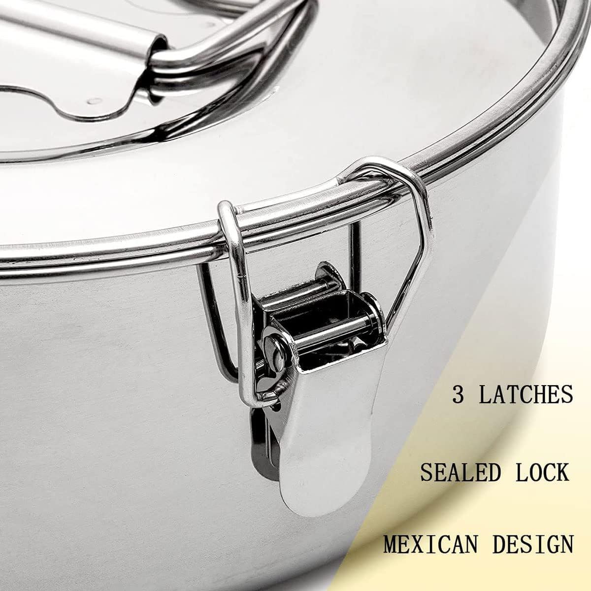 Sartén acero inox con tapa 1.5qt molde pudín cupcakes