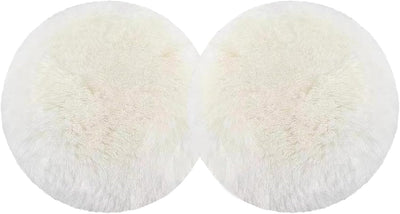 2 Almohadillas lana 5pulg para lijadora orbital automóvil