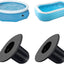 2 Pzas Tapón Filtro Piscina 1.25pulg Accesorio Negro