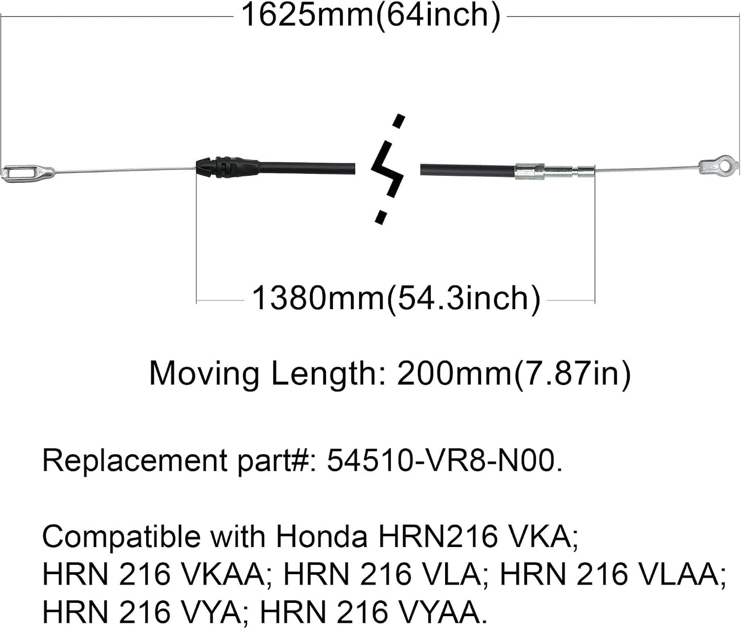 Cable embrague comp HRN216VKA HRN216VKAA