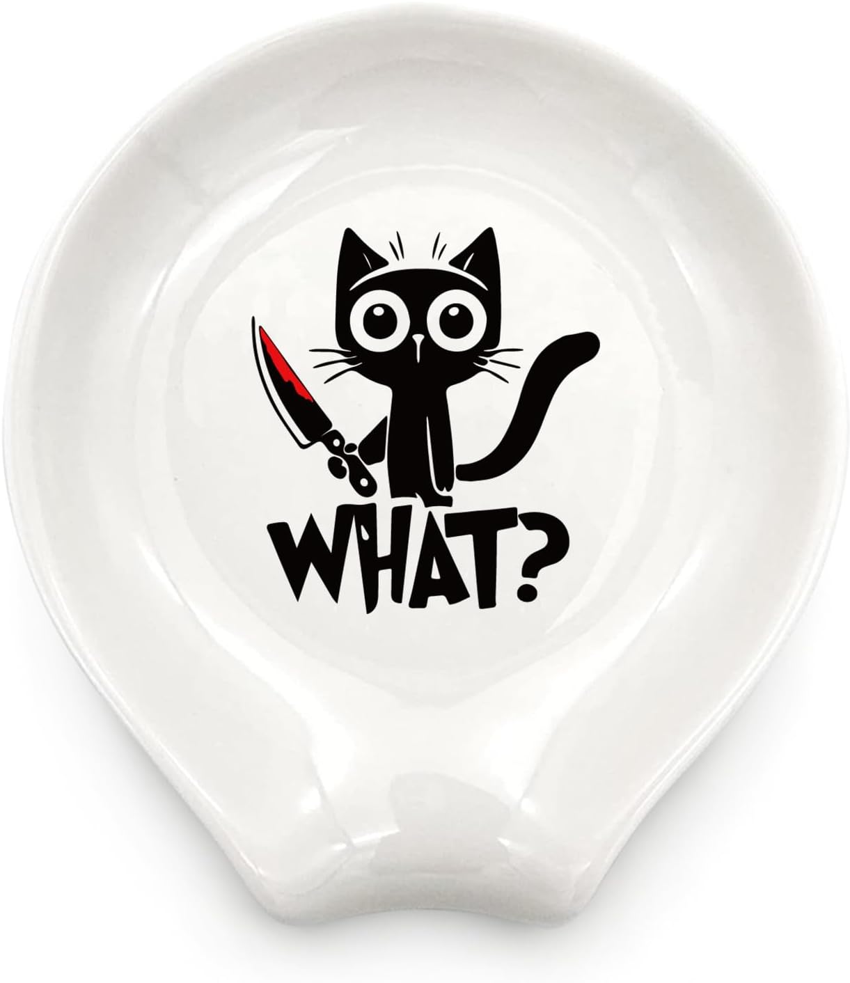 Soporte para cuchara de café de cerámica lindo regalo para amantes de gatos