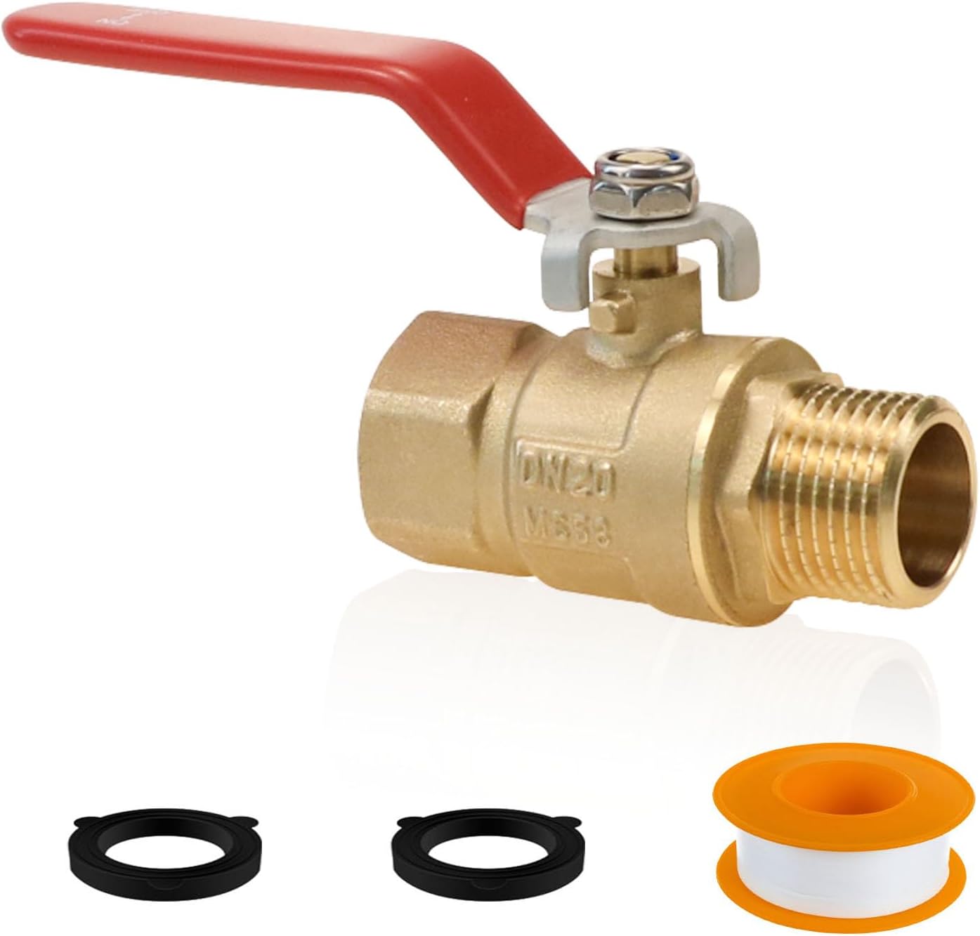 Válvula cierre manguera latón bola GHT 3/4 control agua