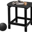 Mesa auxiliar Adirondack madera textura negro