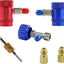 Adaptador A/C R1234yf con grifo lata y kit removedor núcleo