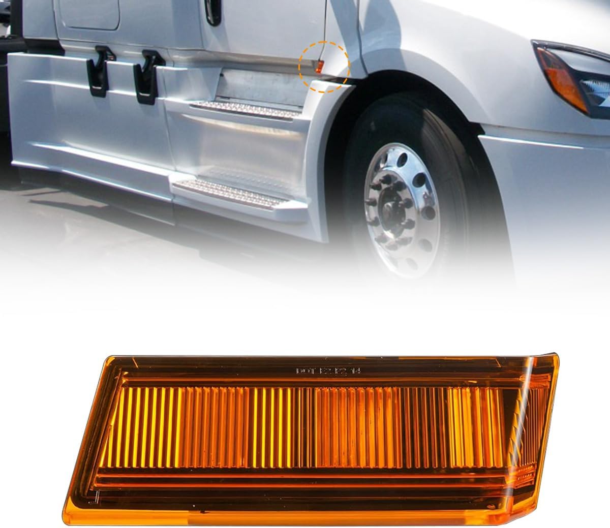 Luces señal giro LED ámbar Freightliner 18-24 derecha