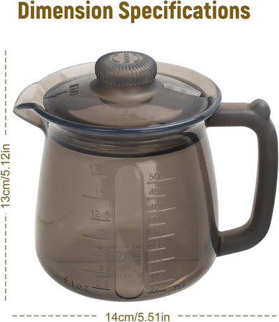 Jarra silicona espumadora leche 16.9oz con escala barra café