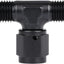 Adaptador Tee T AN4 con hembra giratoria aluminio negro