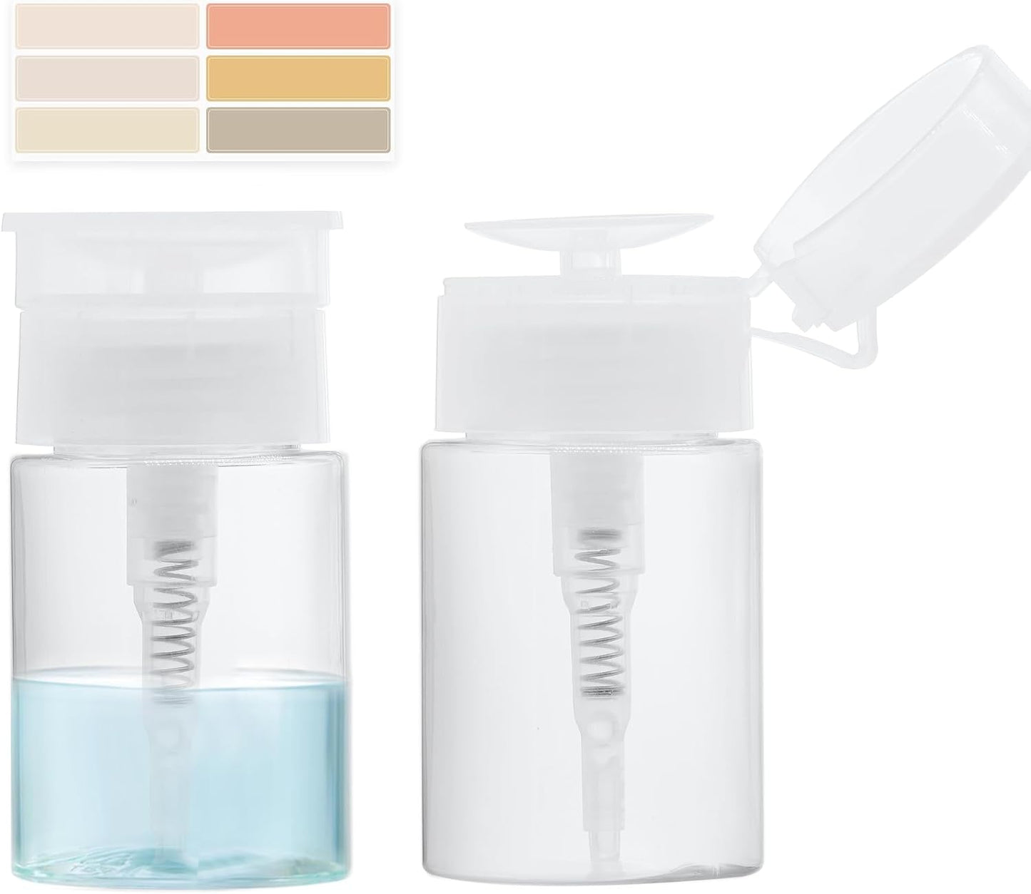 3 Dispensadores Bomba Empuje para Esmalte Uñas Alcohol 2.03oz