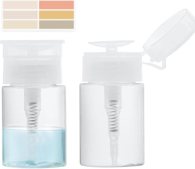 3 Dispensadores Bomba Empuje para Esmalte Uñas Alcohol 2.03oz