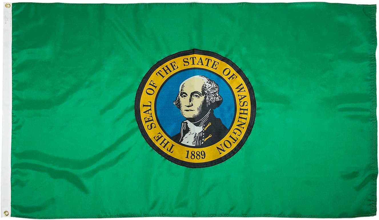 Bandera Washington nailon 200D FMAA resistente fabricada