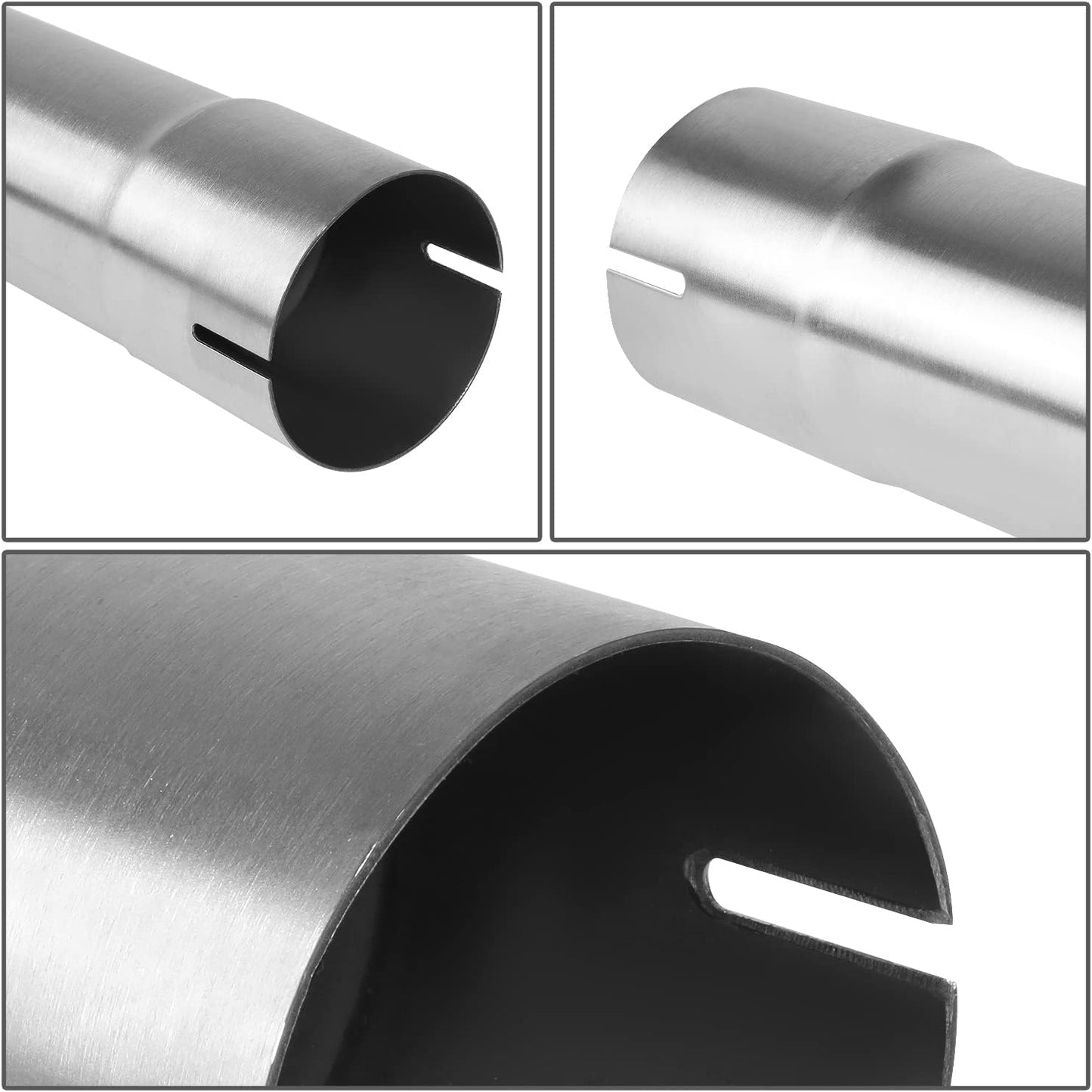 Tubo Recto Acero Inox 18" Ajuste Universal