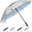Paraguas golf UV 51-68" UPF50 resistente viento