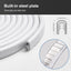 Protectores borde puerta auto goma U universal 32" blanco