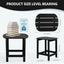 Mesa auxiliar Adirondack madera textura negro